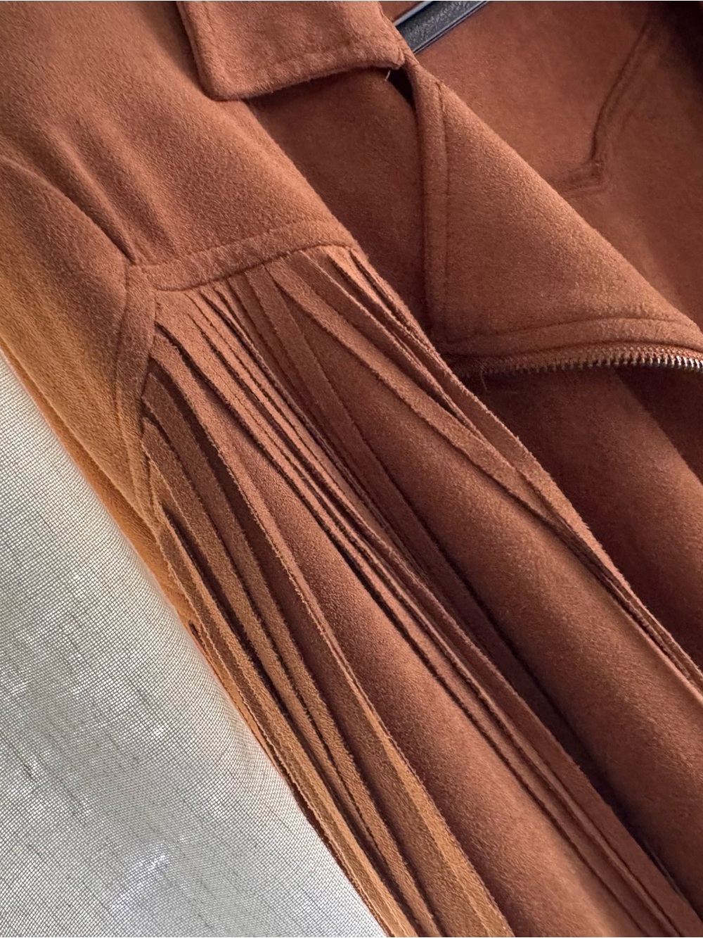 Buckle & Flying Tomato Fringe Suede Cropped Jacket - western boho cowgirl - Picture 5 of 6